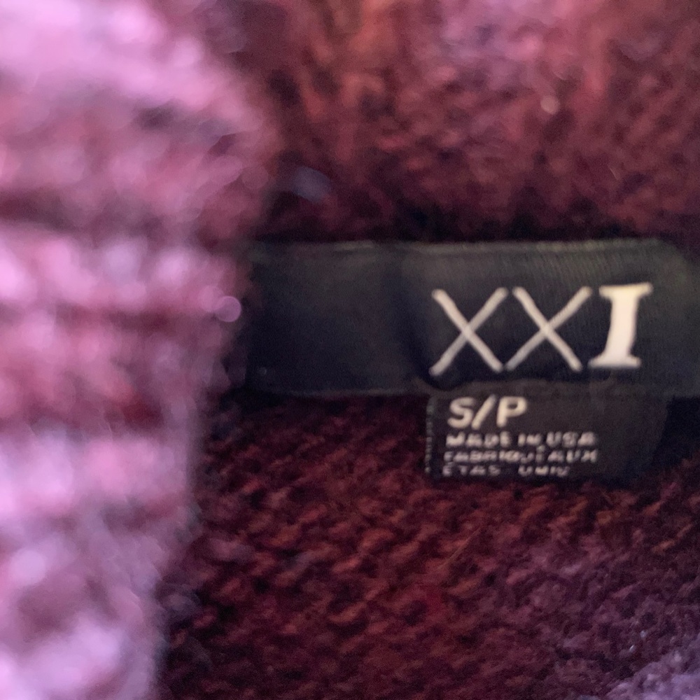 XXI - Purple - Violet Cable Knit Sweater - Picture 7 of 8